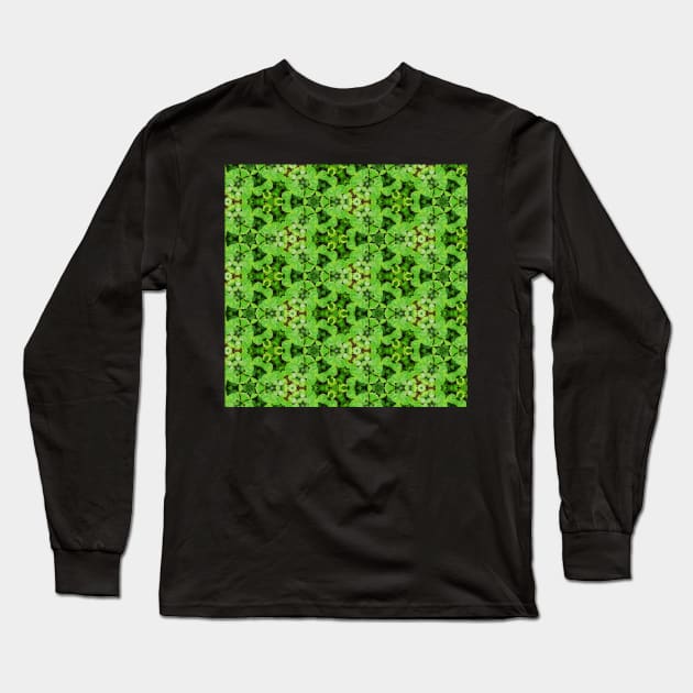 Fresh spring clover pattern Long Sleeve T-Shirt by GizmoDesign